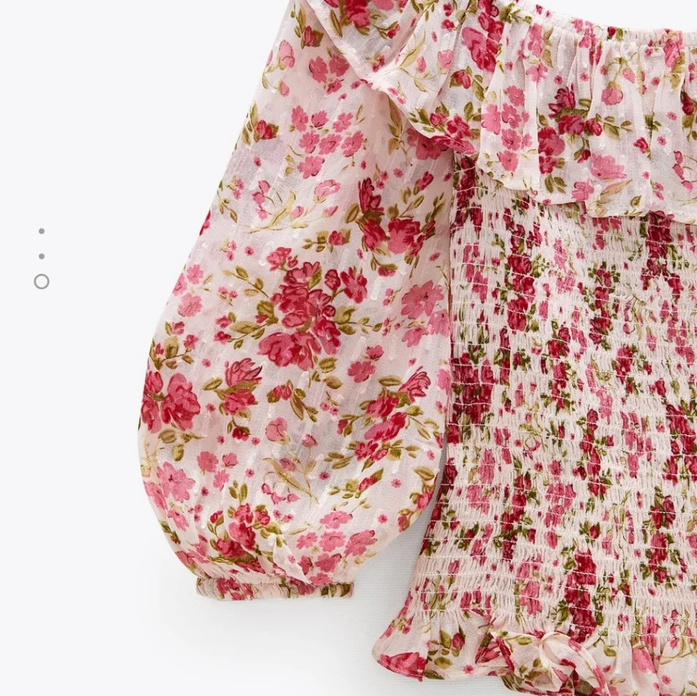 Zara printed flower top - Picture 4 of 4